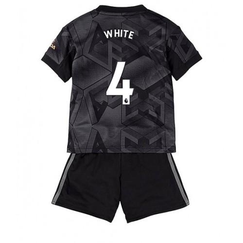 Dres Arsenal Benjamin White #4 Gostujuci za djecu 2022-23 Kratak Rukav (+ kratke hlače)